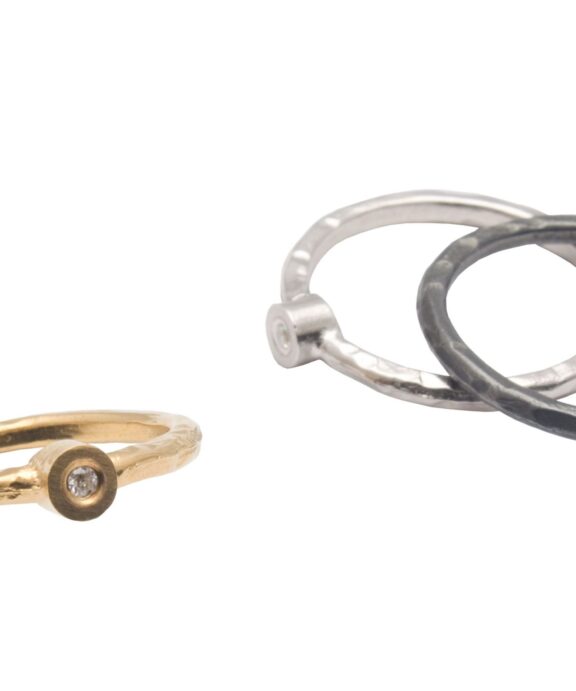 HEIRING MAI-RING MED 0,02 W/VS BRILLANT SØLV RHODINERET