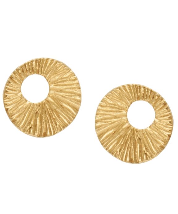 HEIRING DREAM CATCHER ØRESTIK MINI SØLV FORGYLDT -51-4-73FG