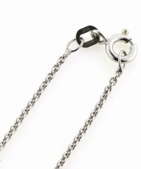 HEIRING RUND ANKER KÆDE 80 CM SØLV RHODINERET