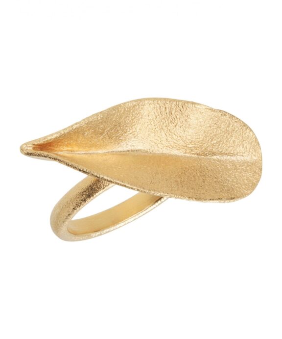 HEIRING GRASS RING SILVER GOLDPLATED