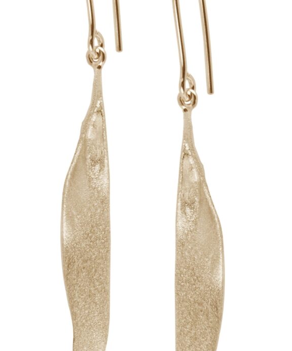 HEIRING GRASS EARRING SØLV FORGYLDT