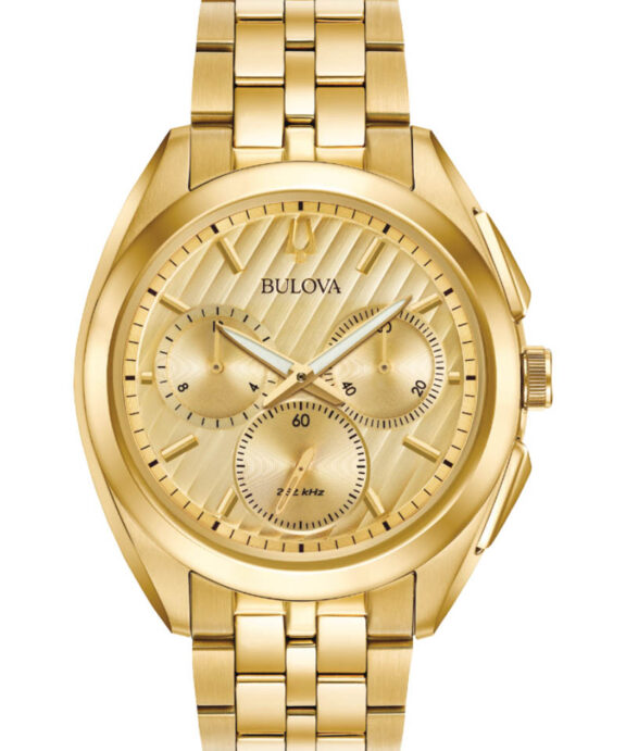 BULOVA CURV DOUBLÉ MED LÆNKE - 97A125