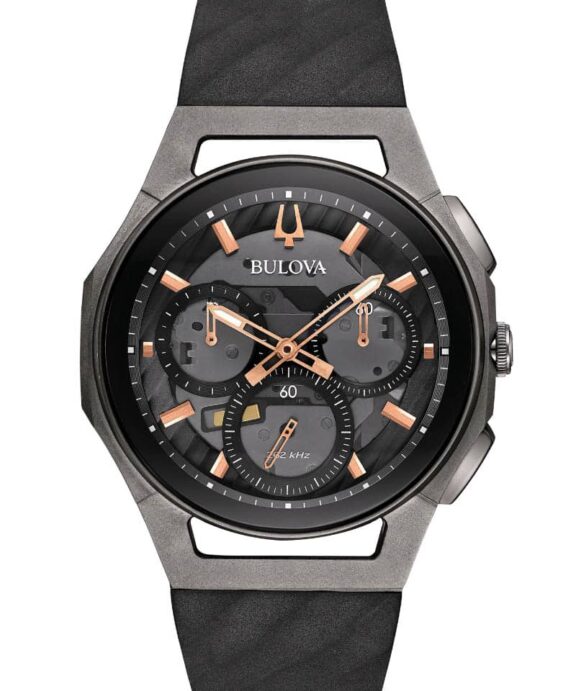 BULOVA CURV SORT MED GUMMIREM - 98A162