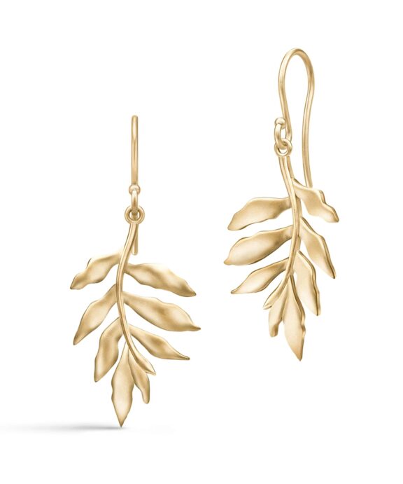 JULIE SANDLAU TREE OF LIFE SØLV FORGYLDT ØREHÆNGER - HKS442GD