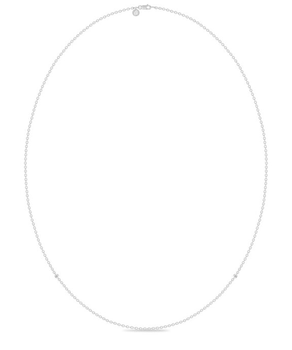 JULIE SANDLAU FINA HALSKÆDE SØLV RHODINERET 80 CM - NL549RHCZ80