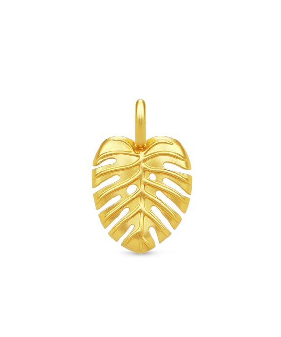 JULIE SANDLAU PHILO LEAF PENDANT SØLV FORGYLDT - PD172GD
