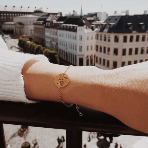 BYBIEHL BEAUTIFUL WORLD FORGYLDT SØLV ARMBÅND - 2-1601-GP - Billede 2