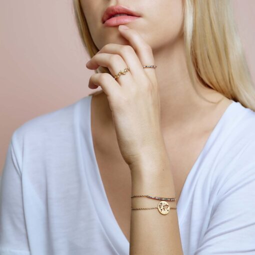 BYBIEHL BEAUTIFUL WORLD FORGYLDT SØLV ARMBÅND - 2-1601-GP - Billede 4