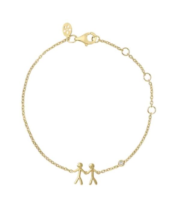 BYBIEHL TOGETHER MY LOVE 2 ARMBÅND SØLV FORGYLDT - 2-2002A-GP