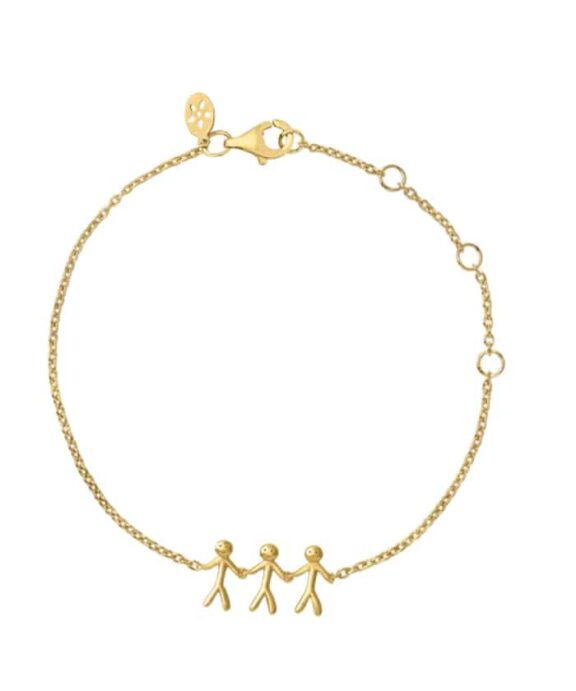 BYBIEHL TOGETHER FAMILY 3 ARMBÅND SØLV FORGYLDT - 2-2003-GP