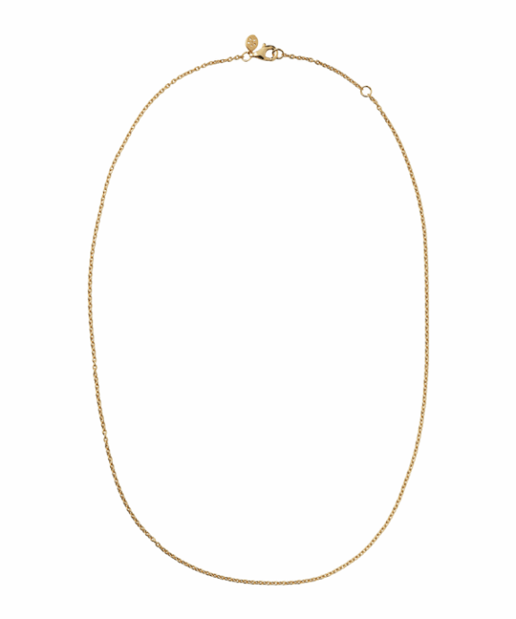 BYBIEHL SØLV FORGYLDT KÆDE 80 CM