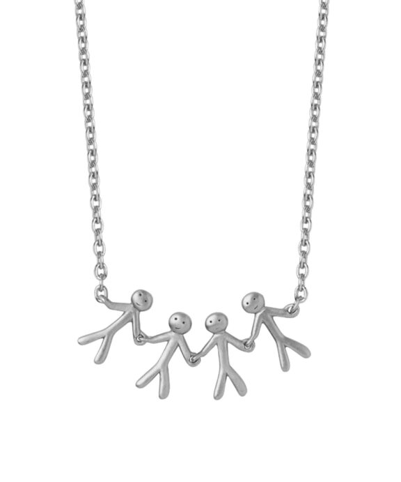BYBIEHL TOGETHER FAMILY 4 HALSKÆDE SØLV - 3-2004-R