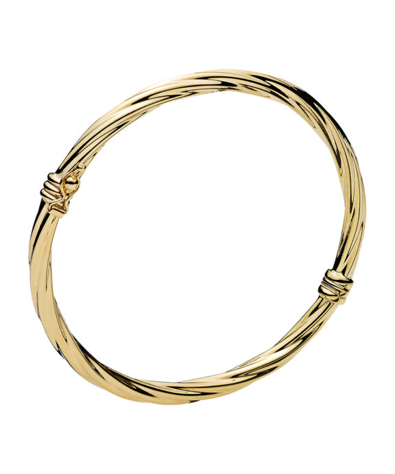 LUND COPENHAGEN SNOET ARMRING 3MM 9 KARAT GULD - 303024