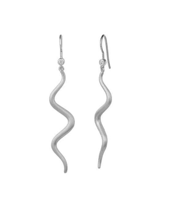BYBIEHL WAVE ØREHÆNGER SØLV - 4-021-R