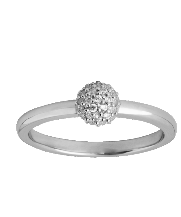 BYBIEHL MINIATUR SPARKLE RING SILVER - 5-504A-R