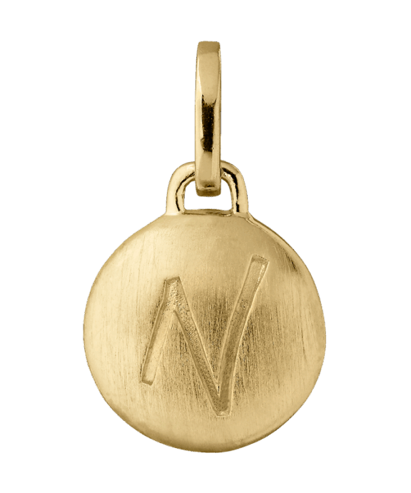 BYBIEHL LOVE AND FRIENDSHIP LETTERS SILVER GOLDPLATED VEDHÆNG N