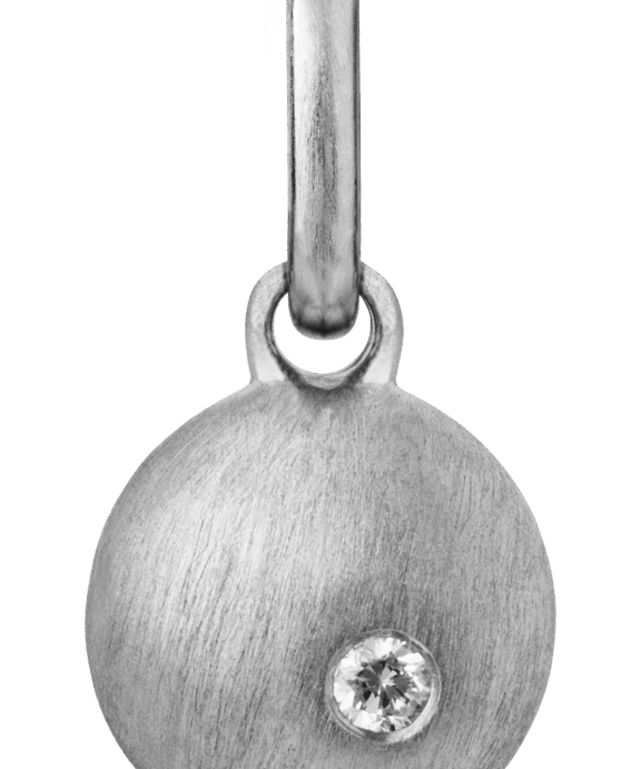 BYBIEHL BIRTHSTONE-APRIL VEDHÆNG SILVER