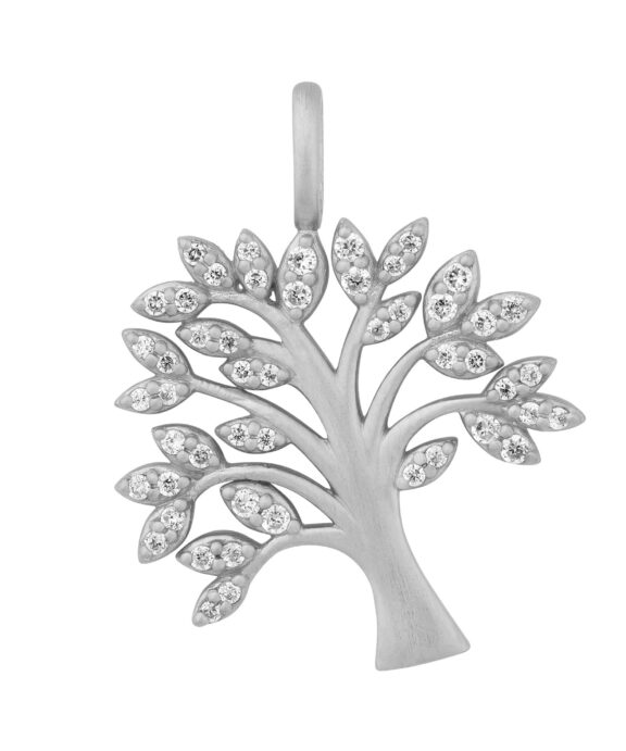 BYBIEHL TREE OF LIFE SPARKLE SØLV MED ZIRKON VEDHÆNG - 7-2502A-R