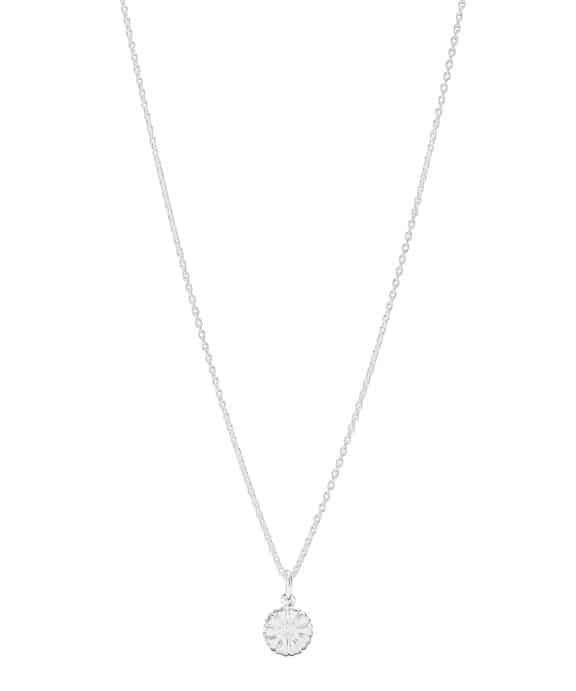 LUND COPENHAGEN SØLV HALSKÆDE MED 9 MM MARGUERIT - 902009-H