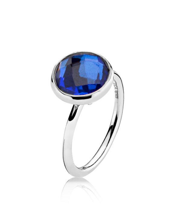IZABEL CAMILLE PRIMA DONNA RING SØLV MED BLÅ STEN STØRRELSE 52 - A4095SWS-ROYALBLUE-Q