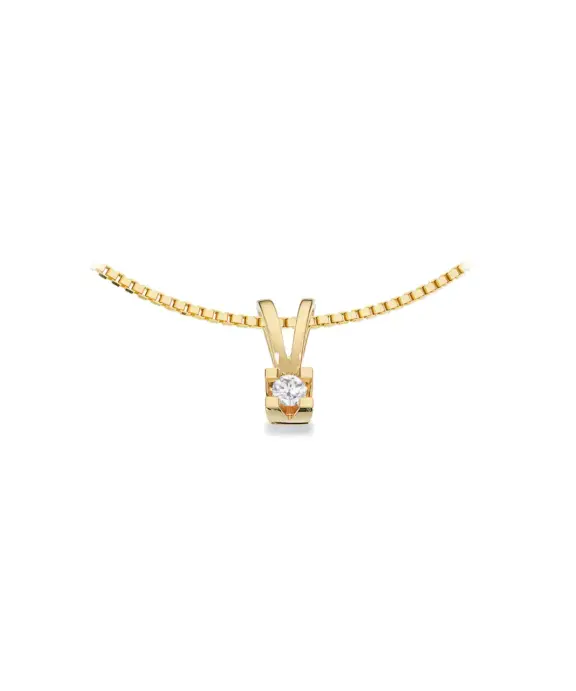 SCROUPLES KLEOPATRA 14 KARAT GULD VEDHÆNG MED BRILLANT 0,05 - 2135,05