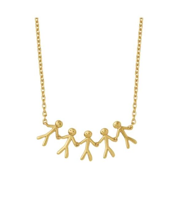 BYBIEHL TOGETHER FAMILY 5 HALSKÆDE FORGYLDT SØLV - 3-2005-GP