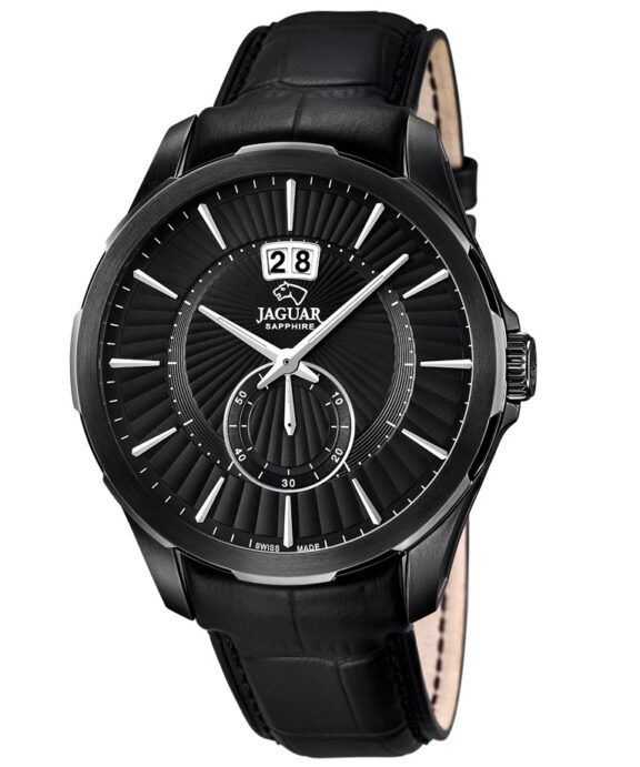 JAGUAR HERRE SORT LÆDERREM