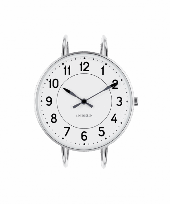 ARNE JACOBSEN STATION 34 MM BØJLE HVID SKIVE