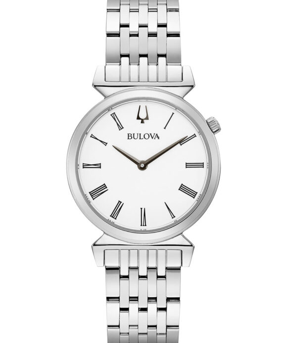 BULOVA CLASSIC REGATTA DAME STÅL MED ROMERTAL - 96L275