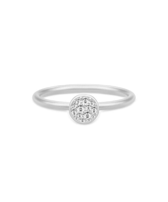 JULIE SANDLAU MULTIPAVE RING SILVER SMALL - RI254RHCZ