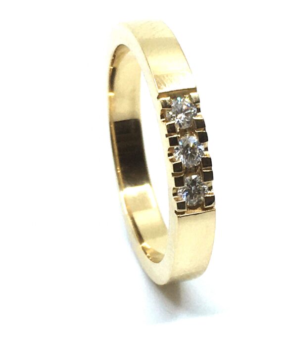 CHRISTOFFERSEN JEWELLERY ALLIANCE RING 14 KARAT GULD MED BRILLANTER - 5000863