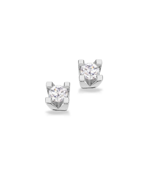 SCROUPLES KLEOPATRA HVIDGULD ØRERINGE MED BRILLANT 0,20 CARAT - 1136,20