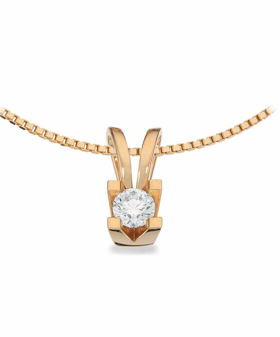 KLEOPATRA VEDHÆNG 14 KARAT GULD MED BRILLANT 0,25 CARAT - 2135,25