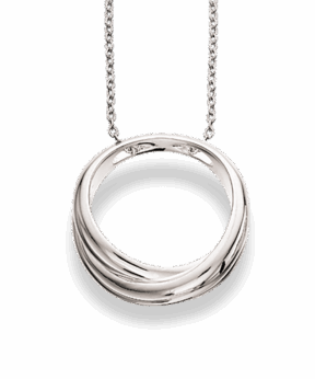 SØLV VEDHÆNG CIRKEL M/KÆDE