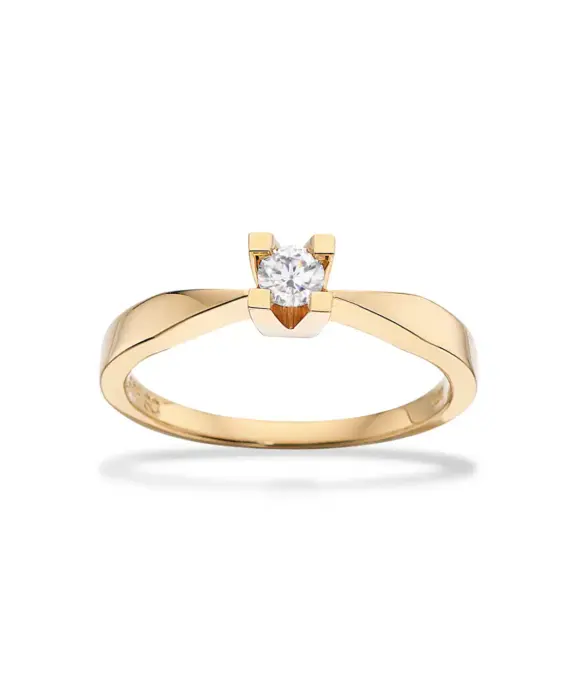 SCRUOPLES KLEOPATRA RING MED BRILLANT 0,15 KARAT - 7135,15