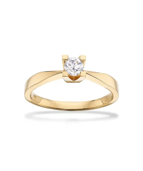 SCROUPLES KLEOPATRA 14 KARAT GULD RING MED BRILLANT 0,25 - 7135,25