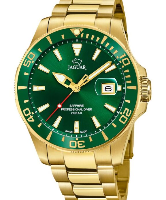 JAGUAR HERRE DIVER DOUBLÉ GRØN SKIVE