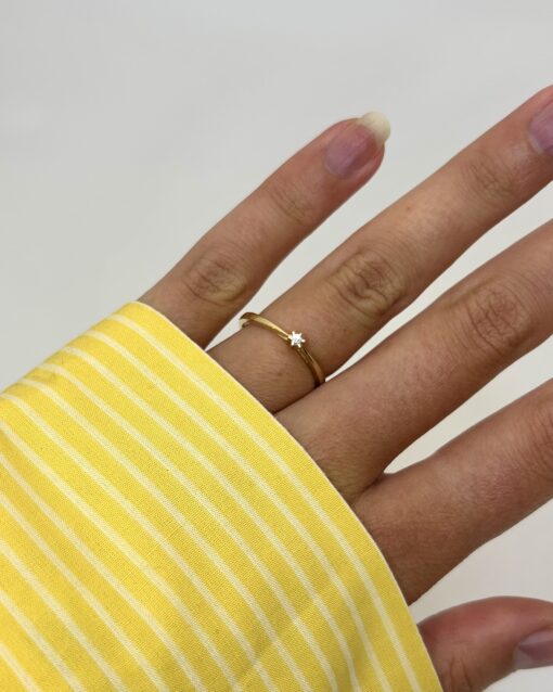 CHRISTOFFERSEN JEWELLERY CARLA RING 8 KARAT GULD MED BRILLANT 0,03 CT - 5001241-3 - Billede 4