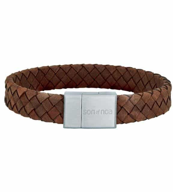 SON OF NOA ARMBÅND BRUN LÆDER 21 CM - 80970149221