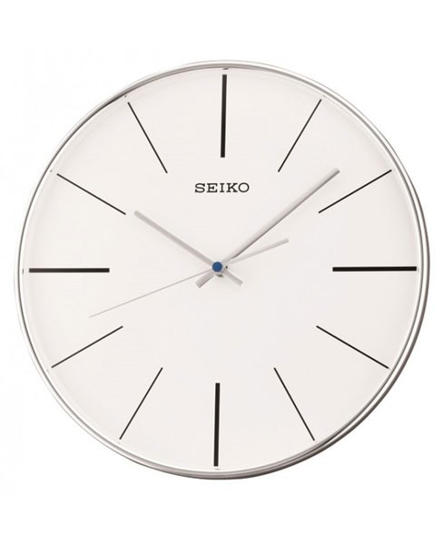 SEIKO VÆGUR MED GLIDENDE SEKUND VISER OG HVID SKIVE - QXA634A