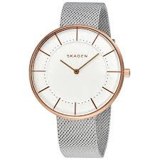 SKAGEN UR DAME ROSA MED MESH LÆNKE - SKW2583