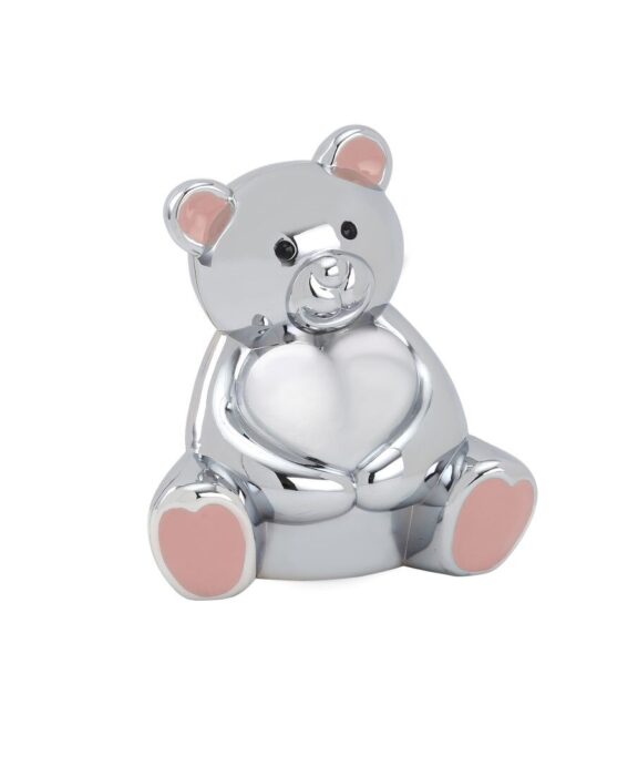 NORDAHL KROM SPAREBØSSE BAMSE MED LYSERØD ØRE - 92015286288