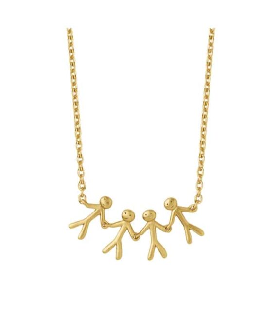 BYBIEHL TOGETHER FAMILY 4 HALSKÆDE FORGYLDT SØLV - 3-2004-GP