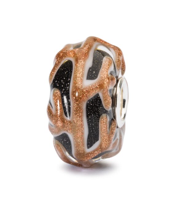 TROLLBEADS 'GYLDNE GRENE' GLAS KUGLE - TGLBE-20096