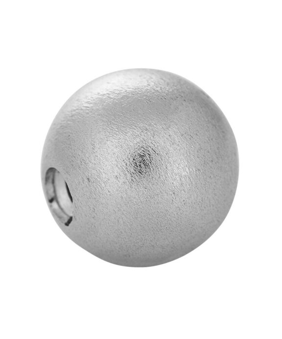 SIERSBØL SHAPE SØLV RHODINERET KUGLELÅS MATERET 15 MM