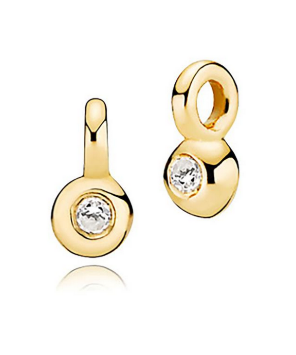 IZABEL CAMILLE VEDHÆNG I FORGYLDT SØLV MED ZIRKONIA - A5310GSX2