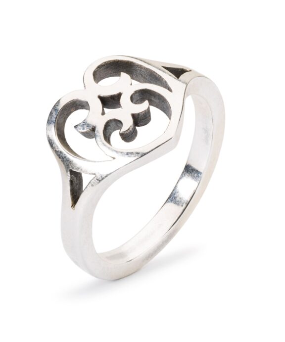 TROLLBEADS HJERTERYTME RING SØLV STØRRELSE 56 - TAGRI-00478