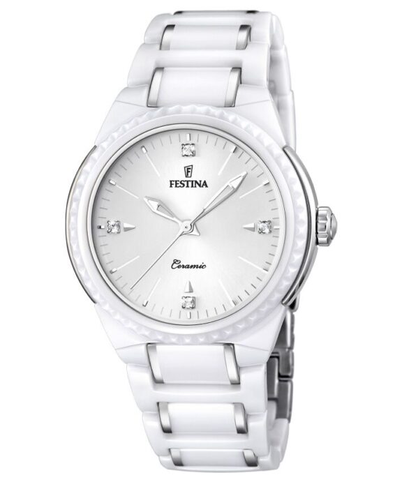 FESTINA DAME HVID KERAMIK MED LÆNKE - F16698/1