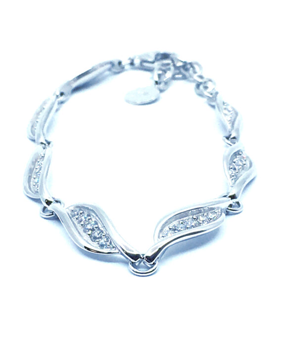 CHRISTOFFERSEN JEWELLERY ARMBÅND SØLV MED STEN 19 CM - W9040154