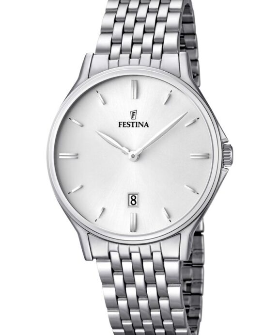 FESTINA HERRE UR LYS SKIVE STÅL LÆNKE - F16744/2
